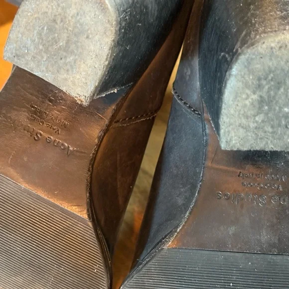 Acne Studios - The Pistol Leather Ankle Boots / Size 37 - Picture 5 of 10